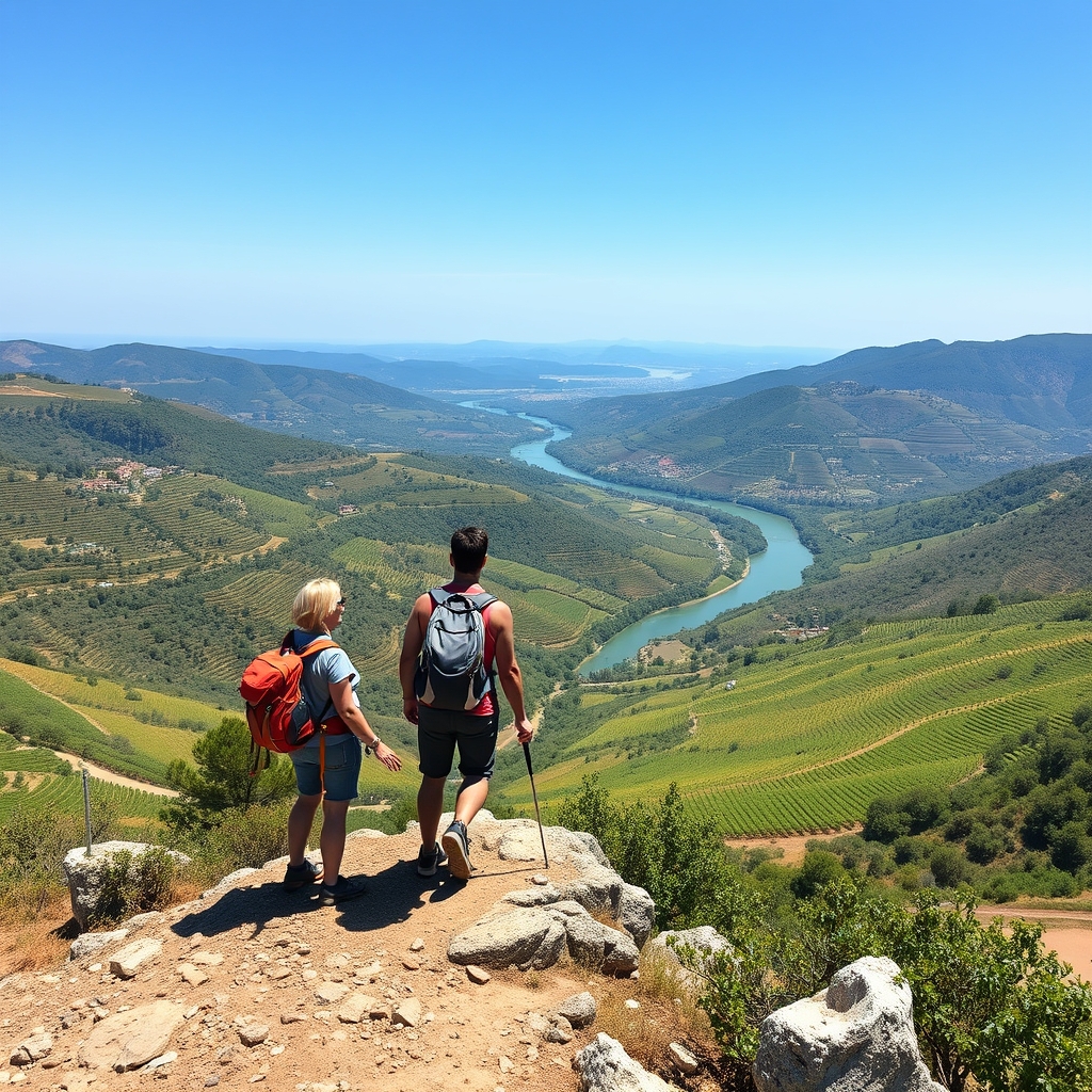 Senderismo con vistas al cañón del Sil y viñedos en Valdeorras